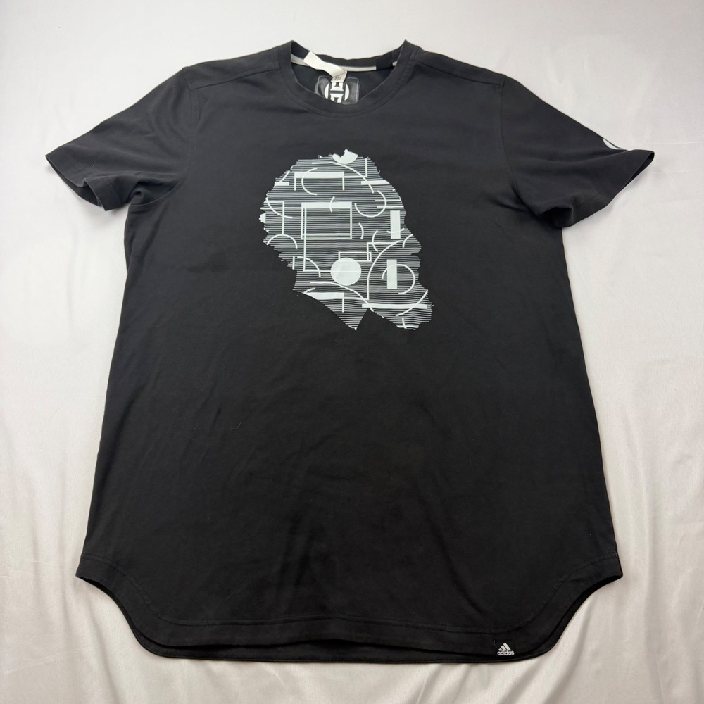 Adidas James Harden Graphic T-Shirt Mens XL Black Short Sleeve BQ8498